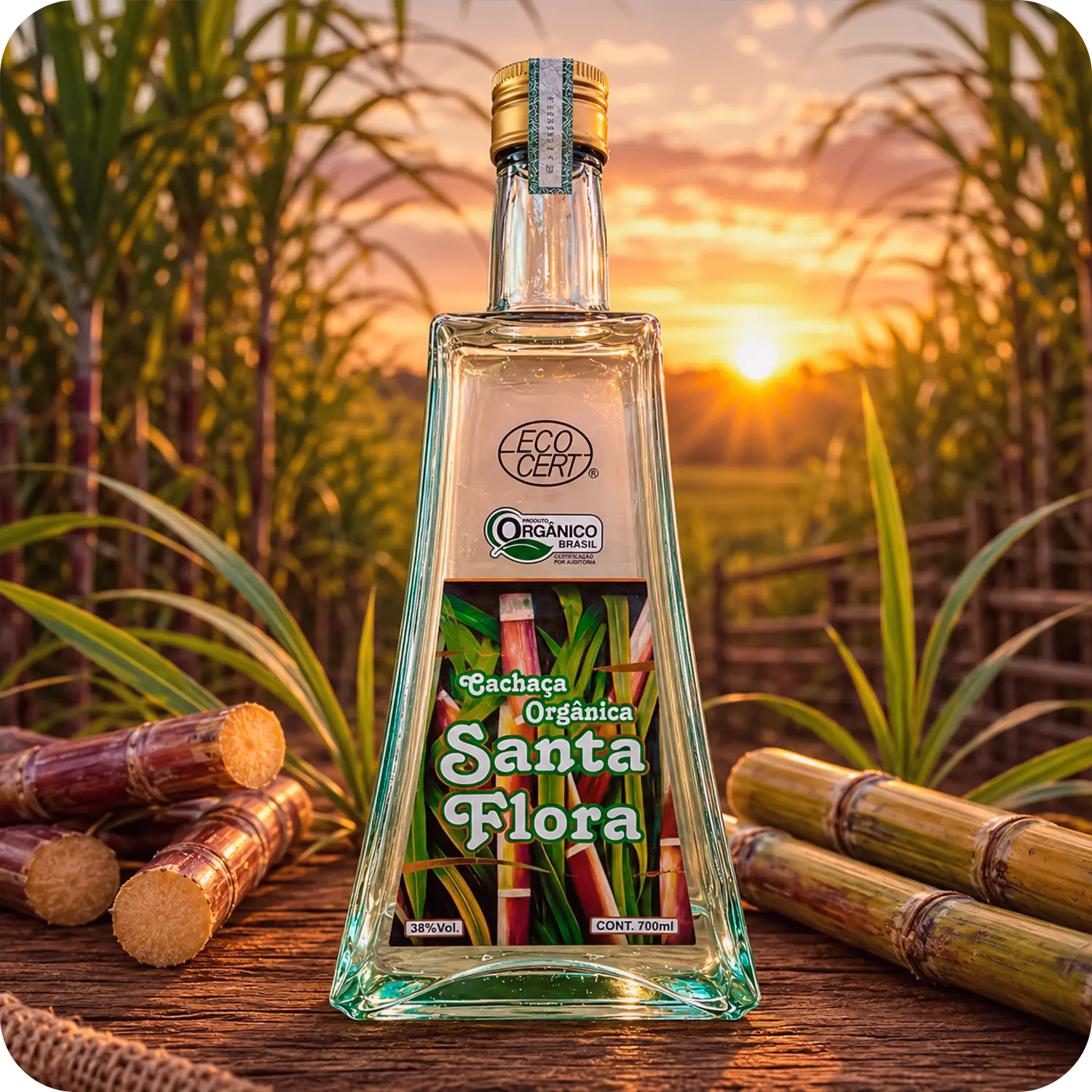 Cachaça Orgânica Santa Flora — foto 2